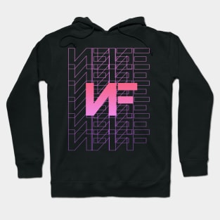 nf line art pink Hoodie